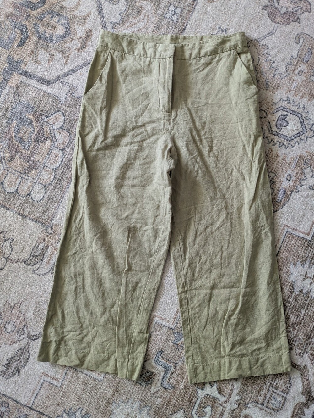 Oak + Fort Linen Crop Pants